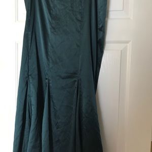 Lane Bryant Maxi Teal Green Trumpet Skirt